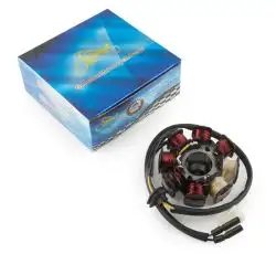 Статор генератора 4T GY6 50 (6+2 катушек, 5 контактов) KOMATCU