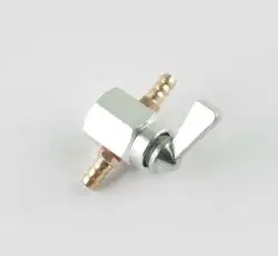 Кран топливный (стайлинговый) универсальный (серебристый) RIDE IT