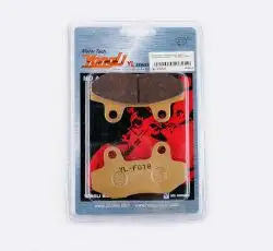 Колодки тормозные (диск)   4T GY6 50-150   (RACE/STORM, под двухпоршневой суппорт, желтые)  YONGLI PRO