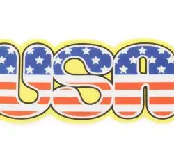 Наклейка декор USA (15х6см) (#3294)