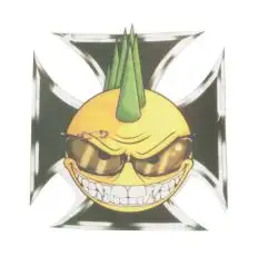 Наклейка декор BAD SMILE (9х9см) (#3409)