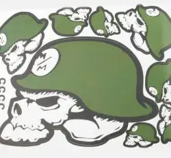 Наклейки (набор) SKULL (30х23см) (#5555)