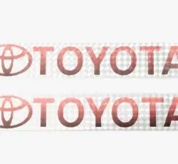 Наклейка логотип TOYOTA (23х4см) (#7035)