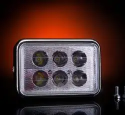 Фара   (в сборе)   4T CB125, CG125   (квадратная, LED, 6 дидов, 18W) EVO-2