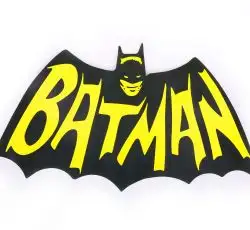 Наклейка логотип BATMAN (17x10см) (#5930)_