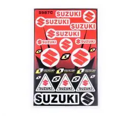 Наклейки (набор) спонсор SUZUKI (30х45см) (#5987C)