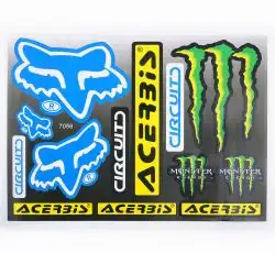 Наклейки (набор) спонсоры, мультибренд (23х31см) (#7056)