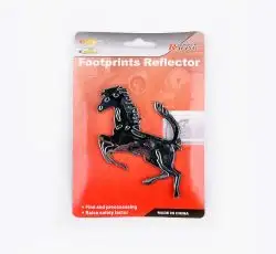 Наклейка   шильдик   HORSE   (10x8см, пластик, хром)   (#4256)