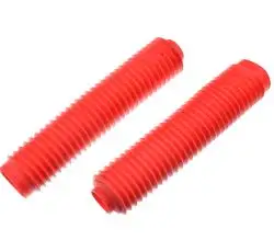 Гофры передней вилки (пара) универсальные L-330mm, d-40mm, D-55mm (красные) MZK