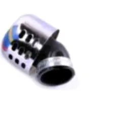Фильтр воздушный (нулевик)   Ø42mm, 45*, колокол    (хром)   JING