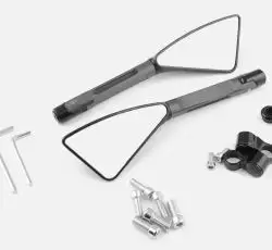 Зеркала (черные, многоугольные, алюм., антиблик, переход., инструм.) KOMACU